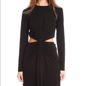 A.L.C. Cara Viscose Black Knotted Dress NWT Small